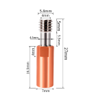 Garganta bimetal para Creality - Imagen 2