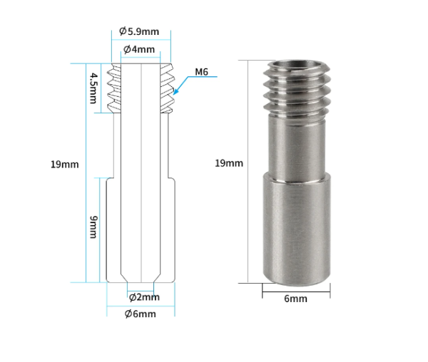Garganta para Ender 3S1 con teflón - Imagen 2